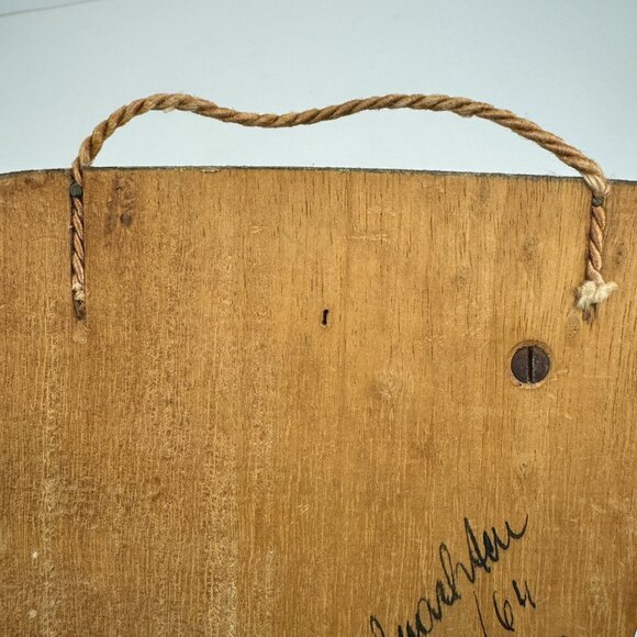 Vtg 1960s Bronze Praying Hands Albrecht Durer Germany on Wood Plaque Religious - Picture 10 of 10